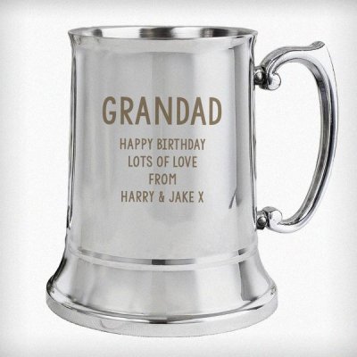(image for) Personalised Free Text Stainless Steel Tankard