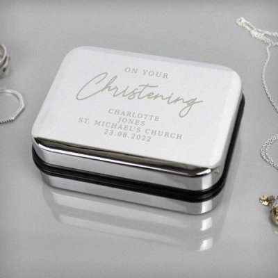 (image for) Personalised Christening Necklace Box