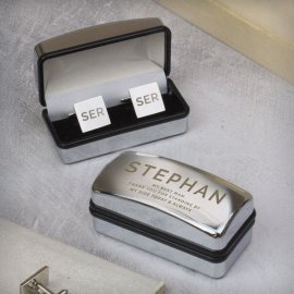 (image for) Personalised Initial Cufflinks & Bold Cufflink Box