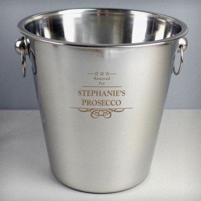 (image for) Personalised Decorative Stainless Steel Ice Bucket