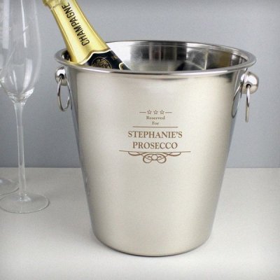 (image for) Personalised Decorative Stainless Steel Ice Bucket
