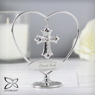 (image for) Personalised Crystocraft Cross Ornament