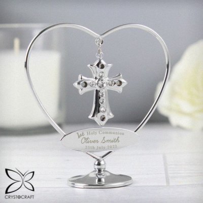 (image for) Personalised 1st Holy Communion Crystocraft Cross