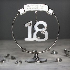 (image for) Personalised Crystocraft 18th Celebration Ornament