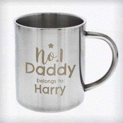 (image for) Personalised No.1 Daddy Stainless Steel Mug