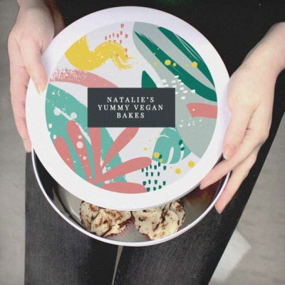 (image for) Personalised Abstract Design Cake Tin