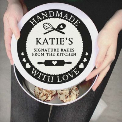 (image for) Personalised Handmade With Love Cake Tin