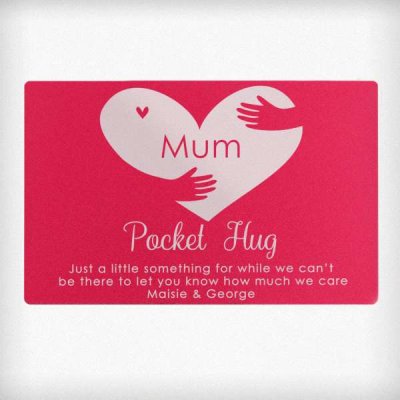 (image for) Personalised Pocket Hug Cerise Wallet Card