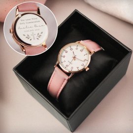 (image for) Personalised Holy Communion/Christening Pink Watch