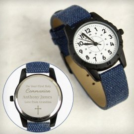 (image for) Personalised Religious Blue Watch