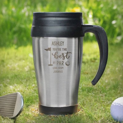 (image for) Personalised Best By Par Travel Mug