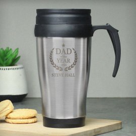 (image for) Personalised Dad of The Year Travel Mug