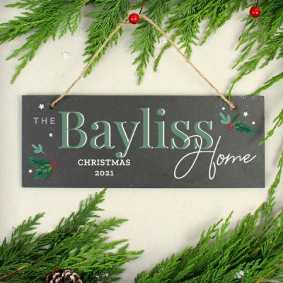 (image for) Personalised Christmas Slate Plaque