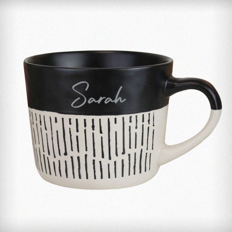 Modal Additional Images for Personalised Black Dipped Dash Ceramic Mug