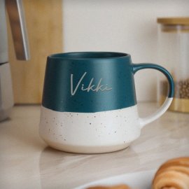 (image for) Personalised Name Blue Speckled Ceramic Mug