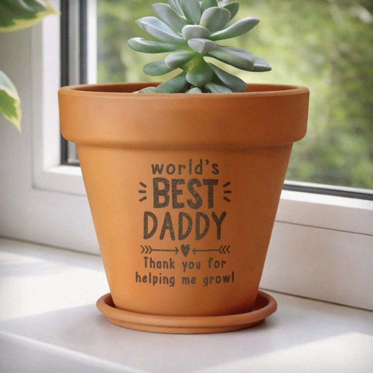 Modal Additional Images for Personalised Worlds Best Terracotta Plant Pot