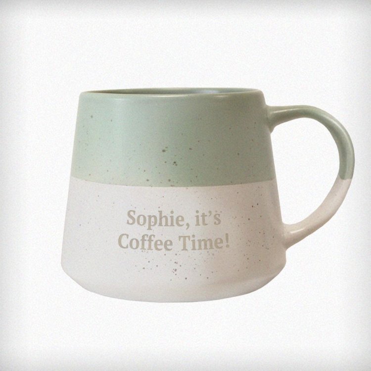 Modal Additional Images for Personalised Green Speckled Ceramic Mug