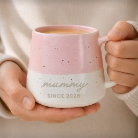 (image for) Personalised Message Pink Speckled Ceramic Mug