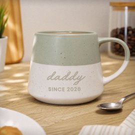 (image for) Personalised Message Green Speckled Ceramic Mug