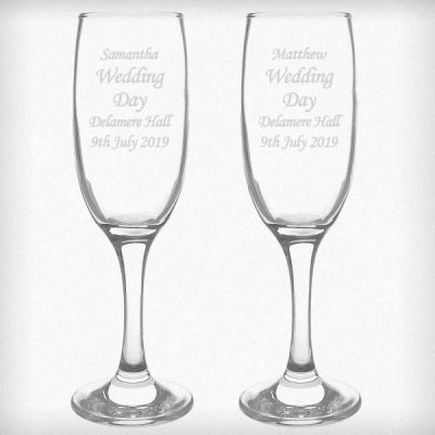 (image for) Engagement Gift Pair of Flutes