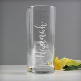 (image for) Personalised Name Only Engraved Hi Ball Glass
