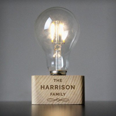 (image for) Personalised Decorative LED Bulb Table Lamp