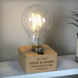 (image for) Personalised Decorative LED Bulb Table Lamp