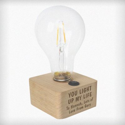 (image for) Personalised You Light Up My Life LED Bulb Table Lamp