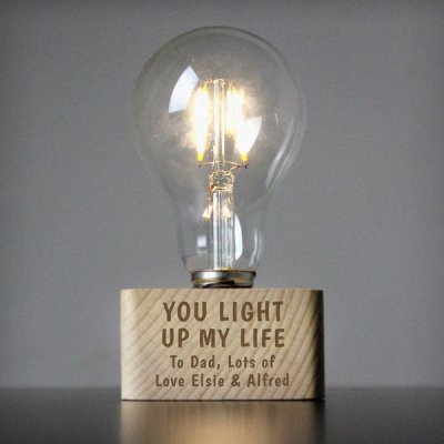 (image for) Personalised You Light Up My Life LED Bulb Table Lamp