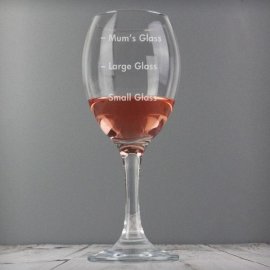 (image for) Personalised Measures Wine Glass