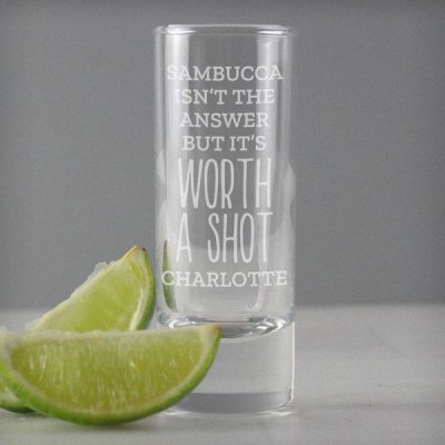 (image for) Personalised 'Worth A Shot' Shot Glass