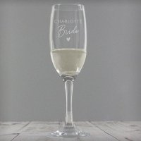 (image for) Personalised Bride Flute Glass