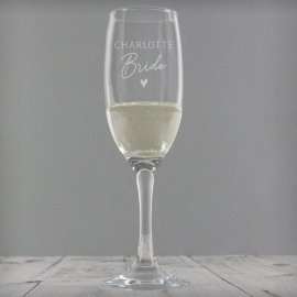 (image for) Personalised Bride Flute Glass