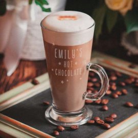 (image for) Personalised Stars Hot Chocolate Latte Glass