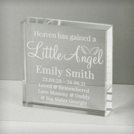 (image for) Personalised Little Angel Large Crystal Token
