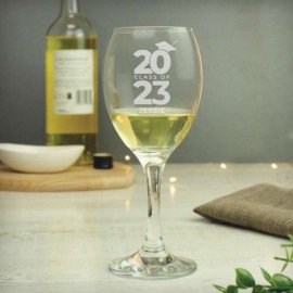(image for) Personalised Class of Graduation Wine Glass