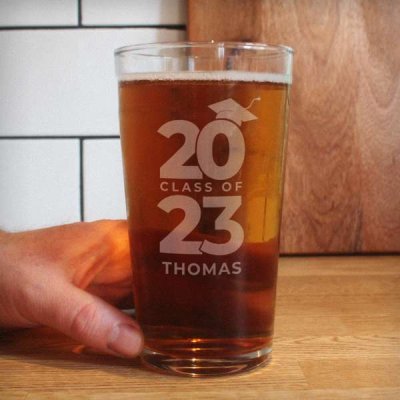 (image for) Personalised Class of Graduation Pint Glass