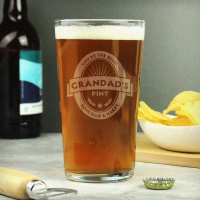 (image for) Personalised Beer Label Pint Glass