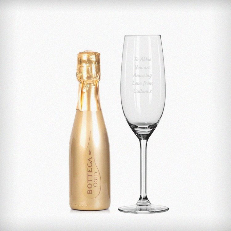 Modal Additional Images for Personalised Flute & Mini Gold Bottega Prosecco Set