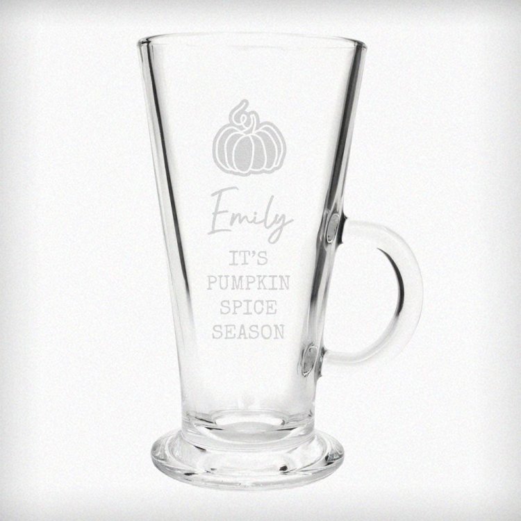 Modal Additional Images for Personalised Pumpkin Latte Glass