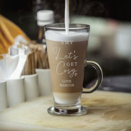 (image for) Personalised Get Cosy Latte Glass