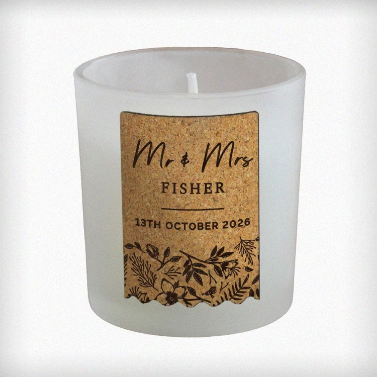 Modal Additional Images for Personalised Wedding Cork Label Candle Jar