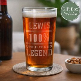 (image for) Personalised Unfiltered Legend Pint Glass