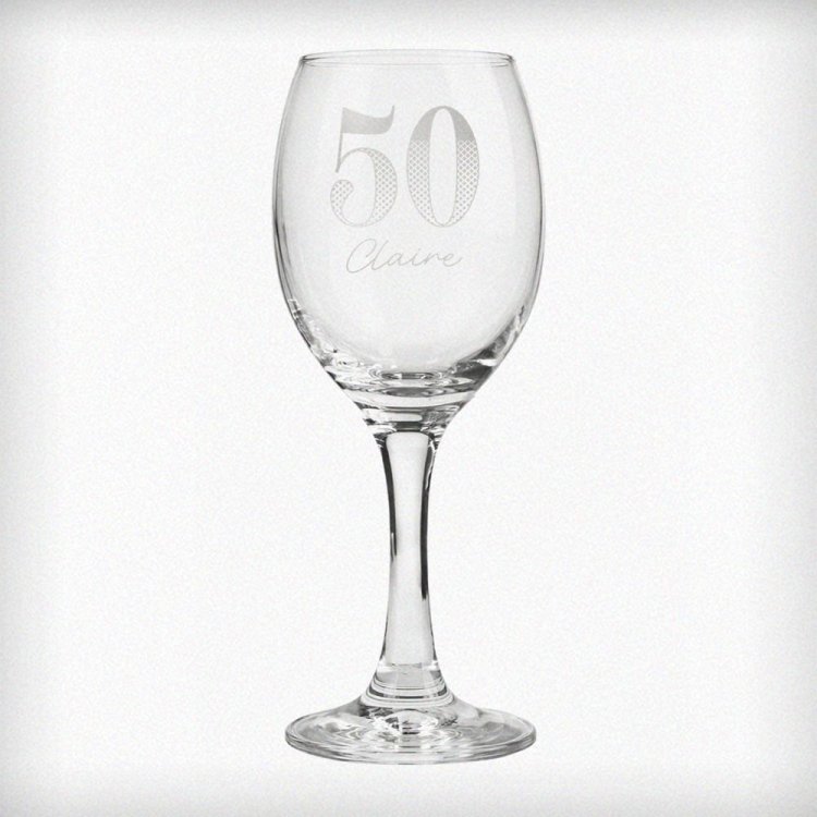 Modal Additional Images for Personalised Big Age Wine Glass