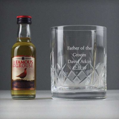 (image for) Personalised Crystal & Whisky Gift Set