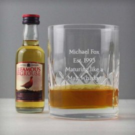 (image for) Personalised Crystal & Whisky Gift Set