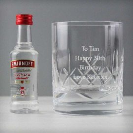 (image for) Personalised Crystal & Vodka Gift Set