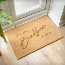 (image for) Personalised Couples Rectangle Indoor Doormat