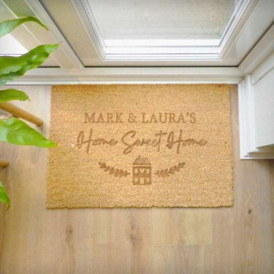 (image for) Personalised Home Sweet Home Rectangle Indoor Doormat