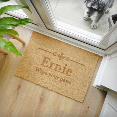 (image for) Personalised Ornate Rectangle Indoor Doormat